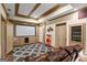 Home theater room boasts a big screen, speakers, leather recliners and vintage popcorn machine at 1788 River Bluff Vw, Duluth, GA 30097