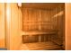 Inviting wood sauna featuring built-in benches at 1884 Whitehawk Ct, Lawrenceville, GA 30043