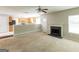 Open-concept living area connects to the kitchen and includes a fireplace at 260 Redding Rdg, Atlanta, GA 30349