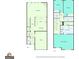 Detailed floor plan of a multi-story house layout, showcasing room arrangements and dimensions at 2083 Hasel St, Lawrenceville, GA 30044