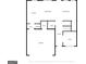 This is the home's first floor plan showing the living room, kitchen, bath and garage at 5341 Stewart Mill Rd, Douglasville, GA 30135