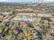 An aerial view of the property, showing its proximity to surrounding buildings and city skyline at 1092 Donnelly Sw Ave, Atlanta, GA 30310