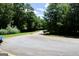 Scenic street view with mature trees lining the road and grassy areas at 25 Castlehill Ct, Covington, GA 30016