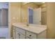 Bathroom featuring a large mirror and neutral walls at 4924 Locklear Way, Marietta, GA 30066