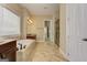 Luxurious main bathroom with soaking tub, double vanity, and separate shower at 4924 Locklear Way, Marietta, GA 30066