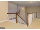 Staircase with hardwood railing at 4924 Locklear Way, Marietta, GA 30066
