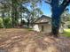 Backyard with a shed at 243 Roxbury Dr, Riverdale, GA 30274
