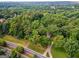 Aerial view of a home with lush green trees and surrounding neighborhood at 4451 Flat Shoals, Decatur, GA 30034