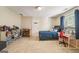 Comfortable bedroom featuring a bed, desk, storage, and carpet flooring at 826 Richmond Cir, Peachtree City, GA 30269