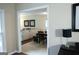 Open dining area featuring table set with seating and view to living room at 11940 Wexford Club Dr, Roswell, GA 30075