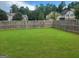 Spacious, level backyard with a wooden fence, ideal for Gathering gatherings and recreation at 2424 Saint Andrews Rdg, College Park, GA 30337