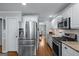 Modern kitchen featuring stainless steel appliances and sleek cabinetry at 2864 Wyndcliff Ct, Marietta, GA 30066