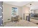 Bright office area with large window, a modern desk, and contemporary decor at 4064 Chimney Ridge Way, Ellenwood, GA 30294