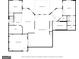 Detailed floor plan displaying the layout of the lower level, which includes a theater room, exercise room, and recreation area at 4564 Investors Ln, Ellenwood, GA 30294