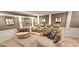 A stunning theater with custom seating and elegant wainscoting creates a luxurious and inviting entertainment space at 4564 Investors Ln, Ellenwood, GA 30294