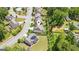 Birds-eye view of the home showcasing a yard, solar panels, and a Gathering friendly community at 4972 Park Vale Dr, Sugar Hill, GA 30518