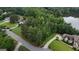 Scenic aerial view of a lakeside community with lush landscaping and beautiful homes at 81 Smokerise Pt, Peachtree City, GA 30269
