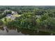 Picturesque aerial view of waterfront homes on a serene lake, surrounded by lush green trees, showcasing natural beauty at 81 Smokerise Pt, Peachtree City, GA 30269