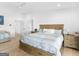 This bedroom features hardwood floors, a comfortable bed with end tables and an attached sitting area at 2775 Club Valley Ct, Jonesboro, GA 30236