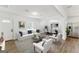 Bright and airy living room with modern furnishings and an open floor plan with views to the dining area at 437 Collier Ridge Nw Dr, Atlanta, GA 30318