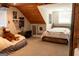Unique basement bedroom with play area, custom ceiling, and finished floors at 4076 Airline Rd, Mcdonough, GA 30252