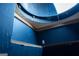 Interesting close up view of a blue painted skylight at 4076 Airline Rd, Mcdonough, GA 30252