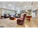 Basement features a pool table, cozy seating, stylish decor, and plenty of room for entertaining and relaxing at 522 Golfview, Peachtree City, GA 30269