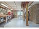 Large basement workshop featuring a workbench and tool storage at 522 Golfview, Peachtree City, GA 30269
