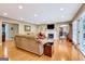 Spacious living room with hardwood floors, fireplace, and plenty of natural light at 522 Golfview, Peachtree City, GA 30269