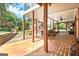 Large covered patio with ample space for outdoor furniture and entertaining with an expansive backyard at 522 Golfview, Peachtree City, GA 30269