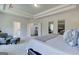 Beautiful main bedroom with tray ceiling and access to the en suite bathroom at 313 Westfall Ter # 225A, Loganville, GA 30052