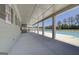 View from inside of the covered gathering area looking towards the pool in this lovely new construction community at 313 Westfall Ter # 225A, Loganville, GA 30052