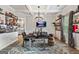 Stylish home office with coffered ceilings and modern decor at 209 Osier Dr, Mcdonough, GA 30252
