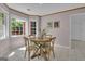 Cozy dining area with round table, seating for four, and large picture window at 81 Bowers Rd, Moreland, GA 30259