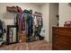 Walk-in closet features ample shelving and plenty of space for storage at 9360 Ward Rd, Winston, GA 30187