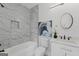 Bathroom showing tub, toilet, sink vanity with granite countertops and stylish accents at 101 Fairfield Nw Pl, Atlanta, GA 30314