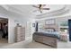 Cozy bedroom with a vaulted ceiling and a large bed at 116 Alexander Dr, Mcdonough, GA 30252