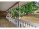 Covered porch overlooking manicured lawn at 116 Alexander Dr, Mcdonough, GA 30252