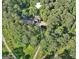 Expansive property with a long driveway surrounded by lush greenery and mature trees in a private location at 115 Shoal Creek Dr, Sharpsburg, GA 30277