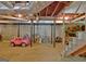 Unfinished basement area with exposed ductwork, and toy car at 115 Shoal Creek Dr, Sharpsburg, GA 30277