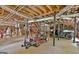 Spacious unfinished basement area offering ample storage and potential for customization at 115 Shoal Creek Dr, Sharpsburg, GA 30277