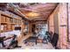 Spacious unfinished basement gym with weights, shelving, and natural insulation at 713 Birkdale Blvd, Carrollton, GA 30116