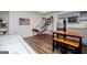 Finished basement with wet bar, stainless appliances and a basketball game, ready for entertaining and relaxation at 713 Birkdale Blvd, Carrollton, GA 30116