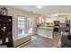 Modern kitchen with stainless appliances, white cabinets, and a cozy breakfast nook at 3347 Sable Glen, Atlanta, GA 30349