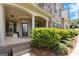 Charming front porch with stone accents, columns, and a decorative bench at 4830 Northridge Dr, Cumming, GA 30041