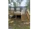 Wood deck providing outdoor living space at 1551 Broad Ne St, Conyers, GA 30012