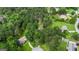 Aerial view of a property showing its boundaries and surrounding lush greenery at 115 Rockhurst Chase, Tyrone, GA 30290