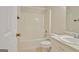 Cozy bathroom featuring a vanity with sink and a shower-tub combination at 40 Riverside Pkwy, Sharpsburg, GA 30277