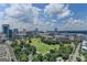 Wide angle view of downtown area, parks, and city skyline at 285 Centennial Olympic Park Drive Northwest Nw Dr # 1905, Atlanta, GA 30339