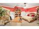 Bedroom with built-in desk, bookshelves and adjacent furniture offers flexible use at 606 Wingspread, Peachtree City, GA 30269